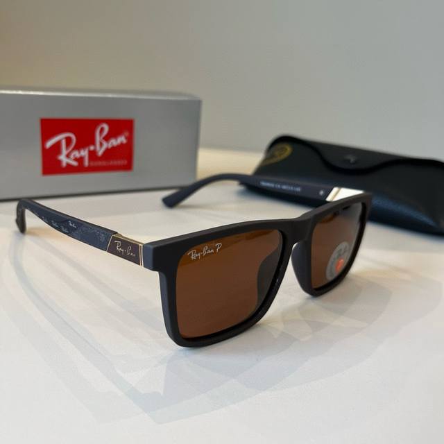 Ray-Ban trendy sunglasses for men and women, resin model Tr69030
