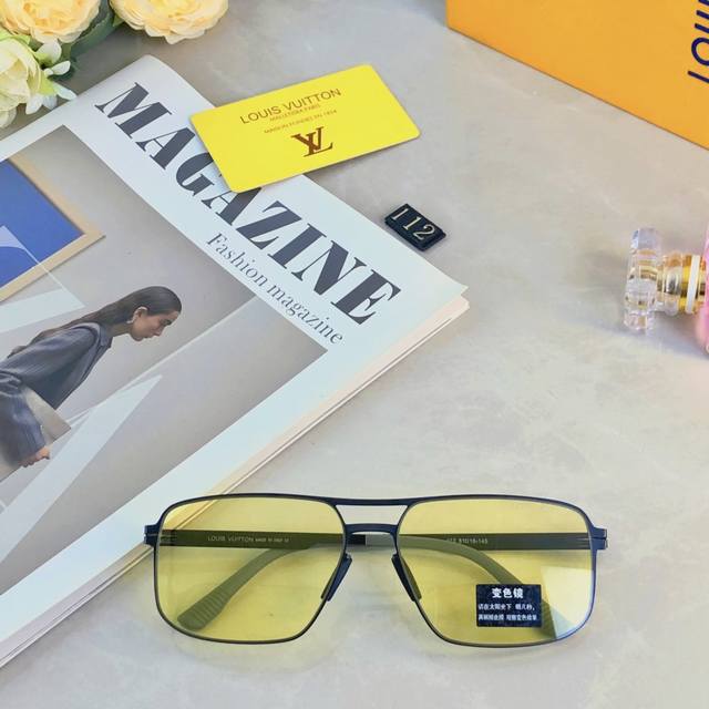 Louis Vuitto* new high-definition nylon polarized sunglasses, no welding, one-pi