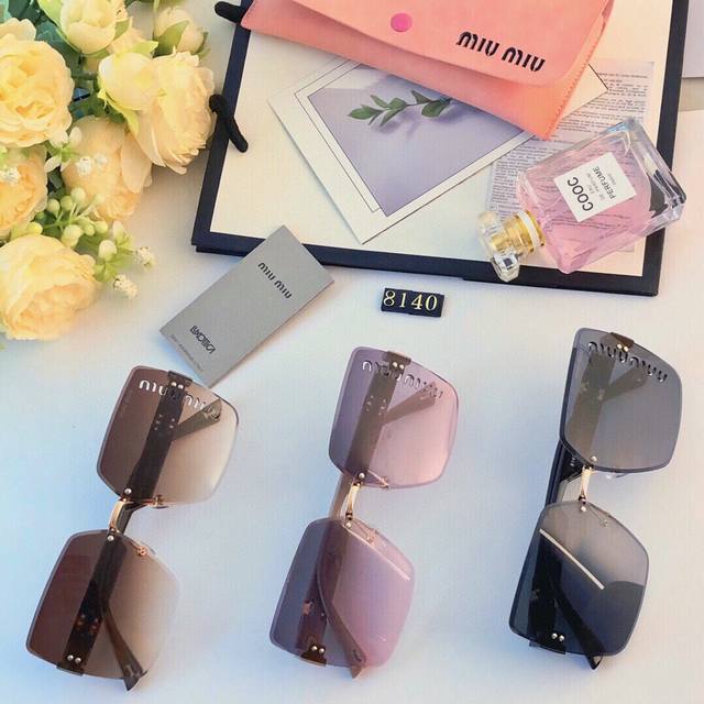 Miumi* travel sunglasses driving fashion Miujia sunglasses frame personality ret