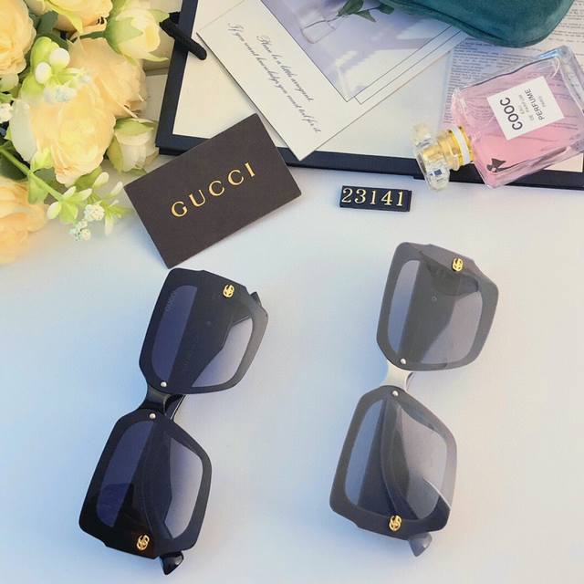 Gucc* new internet celebrity sunglasses for women, retro irregular street style