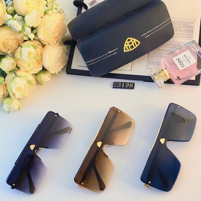 Maybac* New large frame sunglasses for men and women, fashionable and trendy, ca