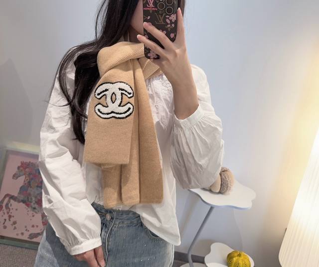 Chanel25 autumn and winter new style knitted scarf cashmere knitted long scarf i