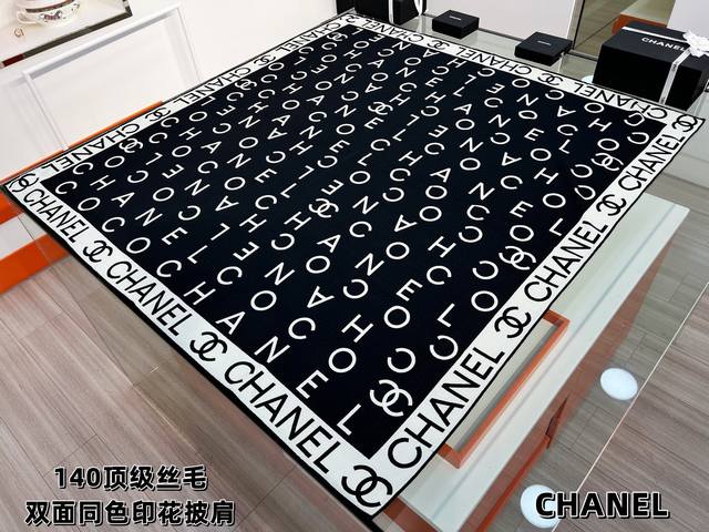 Chanel ~Autumn/Winter 2025 New Arrivals~ Double C Monogram 140 Double-Sided Silk