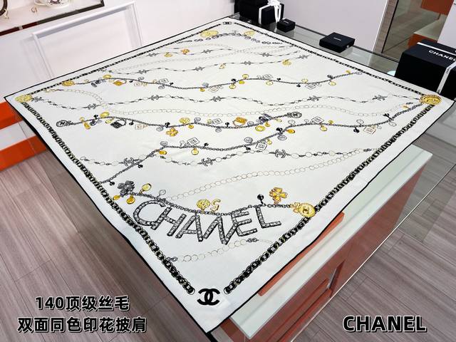 Chanel ~2025 Fall/Winter New Arrivals~ "Jewelry" 140 Double-Sided Silk and Wool