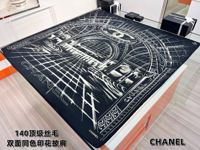 Chanel ~2025 Autumn/Winter New Arrivals 140 top-grade silk wool, double-sided, s