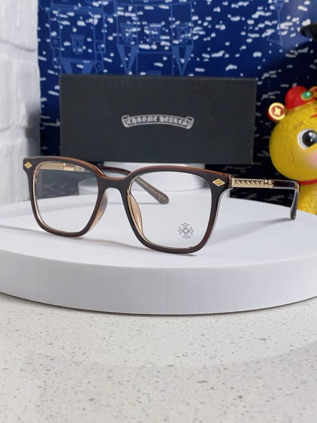 Chrome Hearts 2025 new sunglasses for men and women, square frame, plain glasses