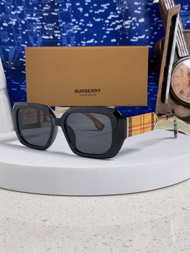 Burberry 2025 new flat frame sunglasses men's sunglasses trendy all-match sun sh