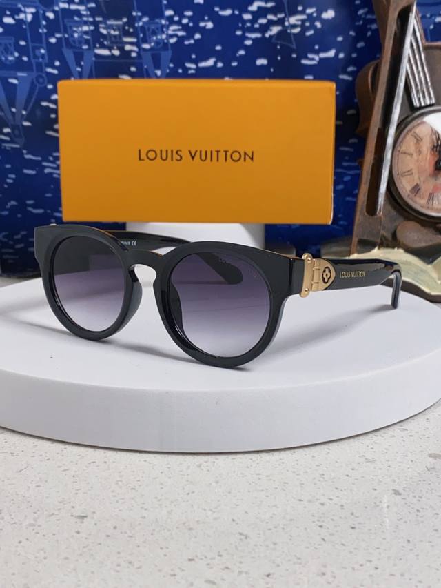 Louisvuitton Louis Vuitton 2025 new round frame retro polarized sunglasses trend
