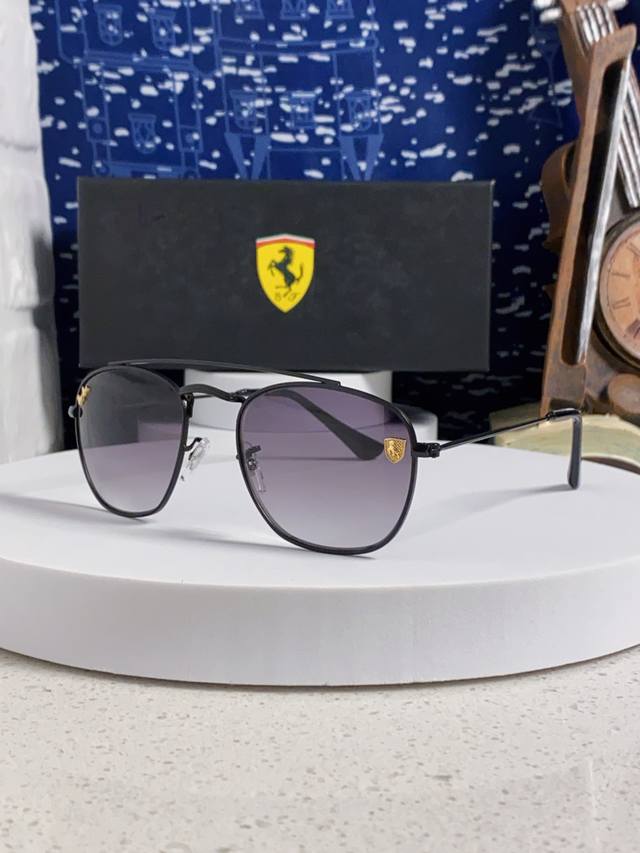 Rayban Ray-Ban & Ferrari joint 2025 new double-beam small frame retro personalit