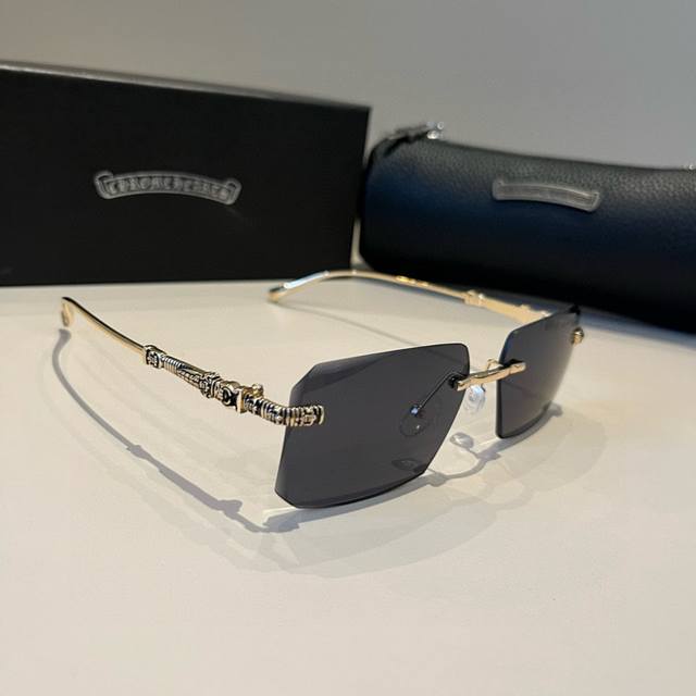 Chrome Hearts new sunglasses, glass lenses, high-end sunglasses for men and wom