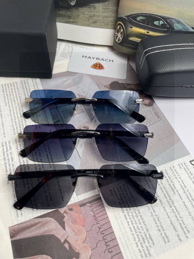 New Maybach Mayb Ach original quality unisex polarized sunglasses. Material: Hi