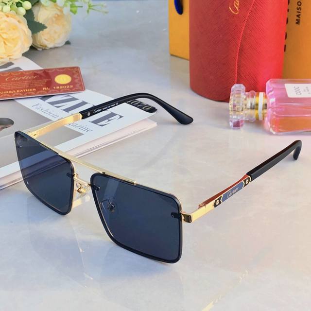 Cartie* New large frame men's and women's square frame driving travel vacation s