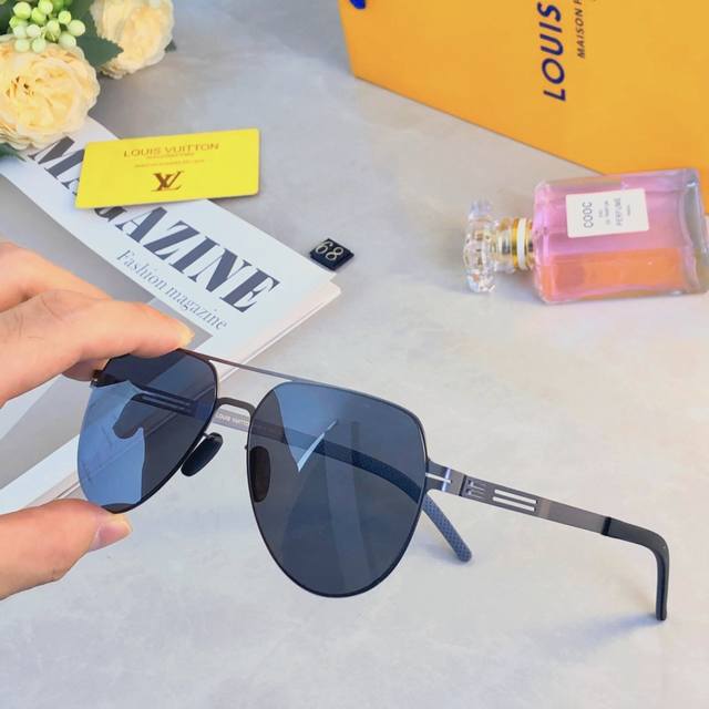 Louis Vuitto*2025 new versatile nylon polarized sunglasses men's fashion trend s