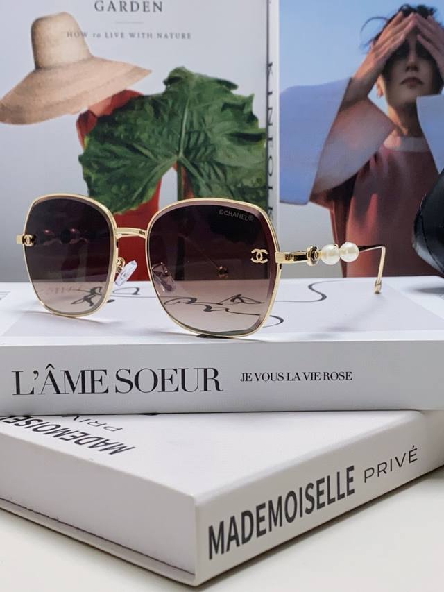 Chanel Chanel 2025 new sunglasses for women new trendy UV protection large polar