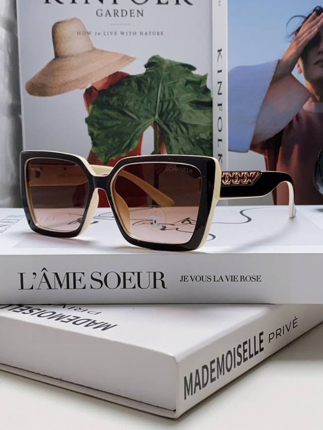 Chanel Chanel fashion sunglasses lenses top luxury high quality [kiss] temperame