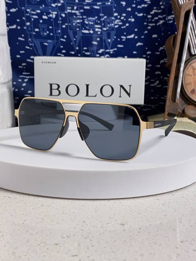 Bolon Tyrannosaurus 2025 new men's metal sunglasses HD nylon polarized sunglasse