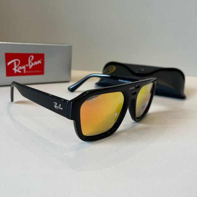 Ray-Ban trendy sunglasses for men and women, glass lens model Rb4397