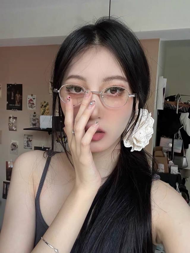 Louis Vuitto*Korean retro style small round frame sunglasses UV400 protection ag