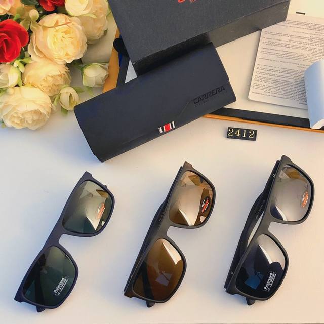 Carrer* Carrer new sunglasses trendy men's fashion UV protection square classic