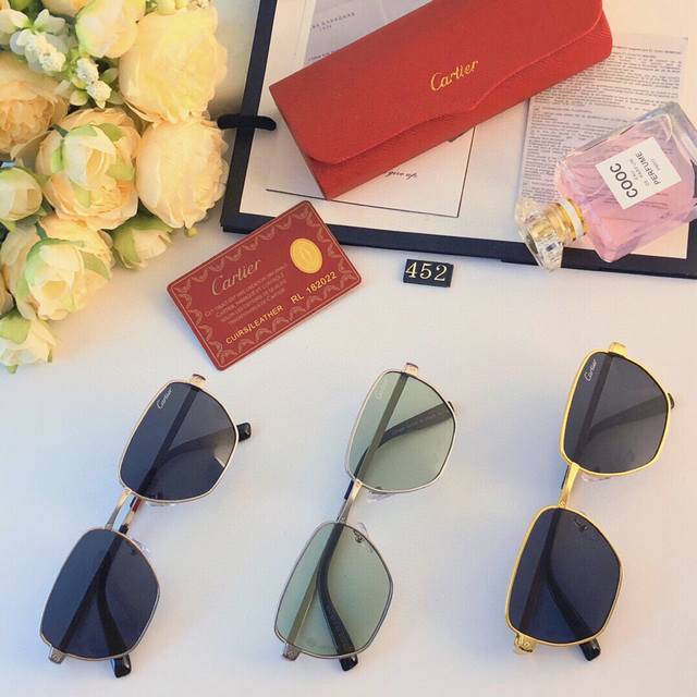 Cartie*Single beam square simple hot selling sunglasses fashionable and cool you