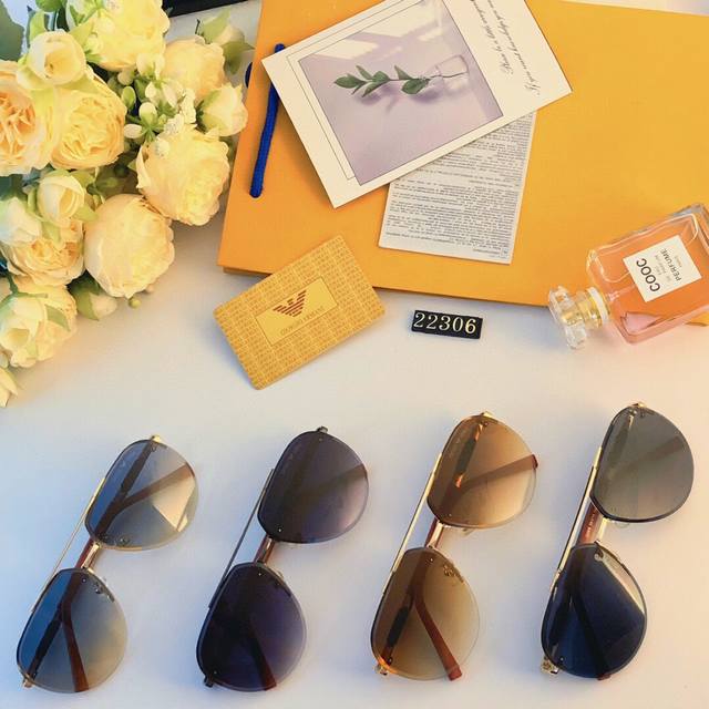 Arman* new men's casual frameless sunglasses personalized spring temples trendy