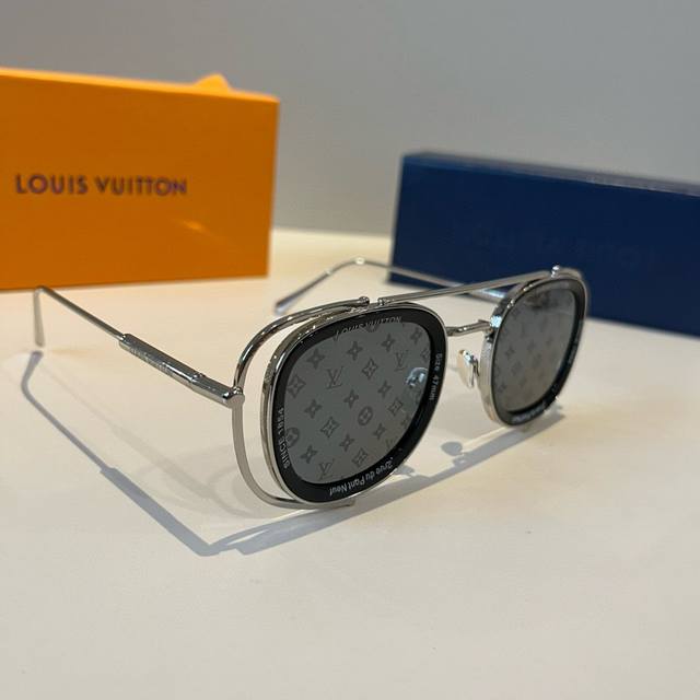 Lv Louis Vuitton sunglasses, unisex face-modifying sun visor, high-end and light
