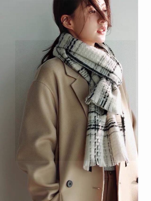 New Chanel: This year's most beautiful Double C Woven Check Shawl, exclusively