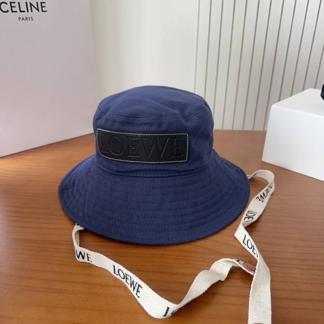Loewe's personalized bucket hat with straps is an excellent casual bucket hat. I