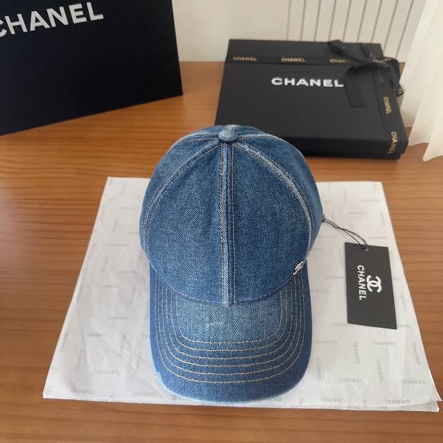 Chanel's new denim blue retro bucket hat is a beautiful vintage hat for holiday