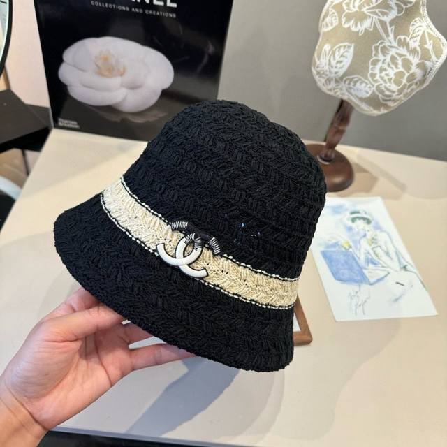 Chanel new knitted bucket hat, head circumference 57cm
