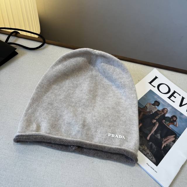 Prada new wool hat, unisex wool hat, 100% wool fabric%