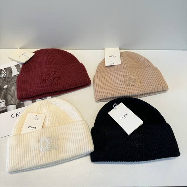 Celine Celine's new classic casual fashion wool hat with Japanese and Korean sty