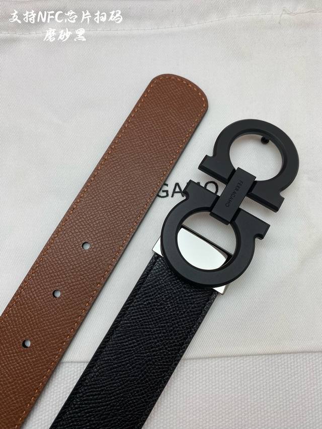 f3.5Cm High-end custom men's belt, double-sided imported cowhide, you can choose