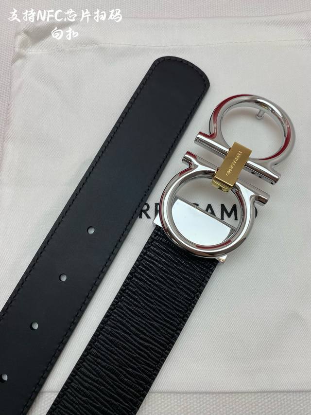 f3.5Cm High-end custom men's belt, double-sided imported cowhide, you can choose