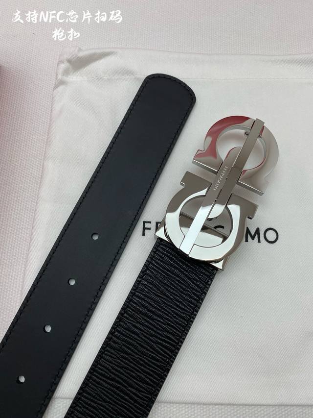 f3.5Cm High-end custom men's belt, double-sided imported cowhide, you can choose