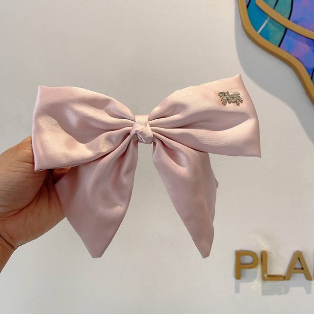 with packaging Dior Dior celebrity-style bow hairpin satin material slingshot c