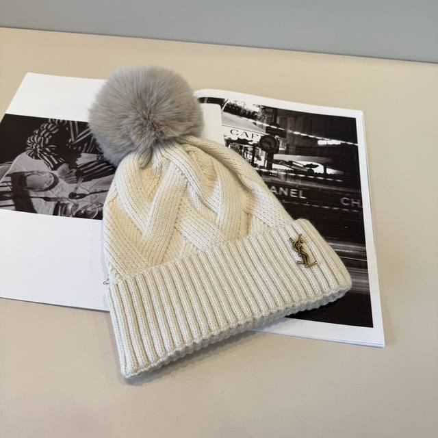 Ysl Saint Laurent 2025 early spring new simple woolen hat, new arrival, big bran