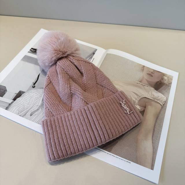 Ysl Saint Laurent 2025 early spring new simple woolen hat, new arrival, big bran