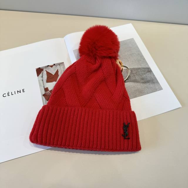 Ysl Saint Laurent 2025 early spring new simple woolen hat, new arrival, big bran