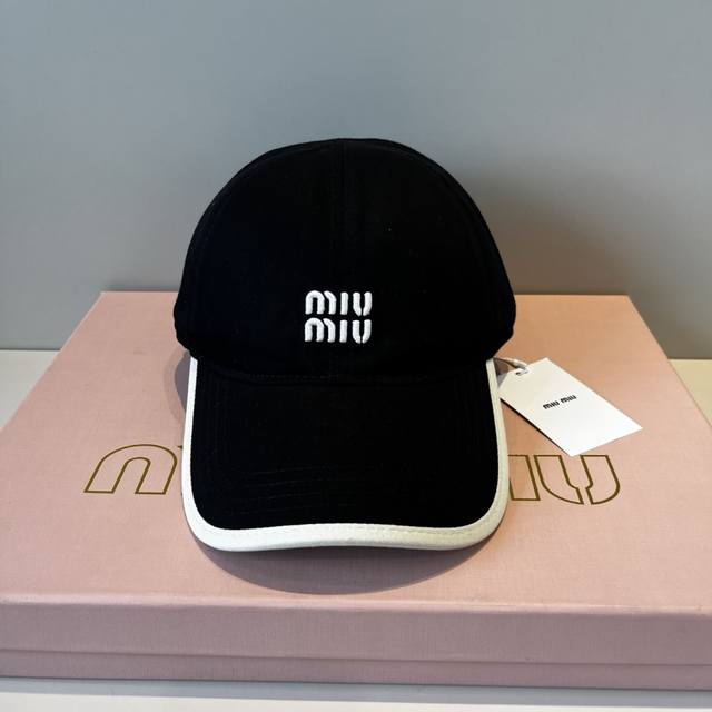 Miumiu original spring and summer new baseball cap, authentic mold customization