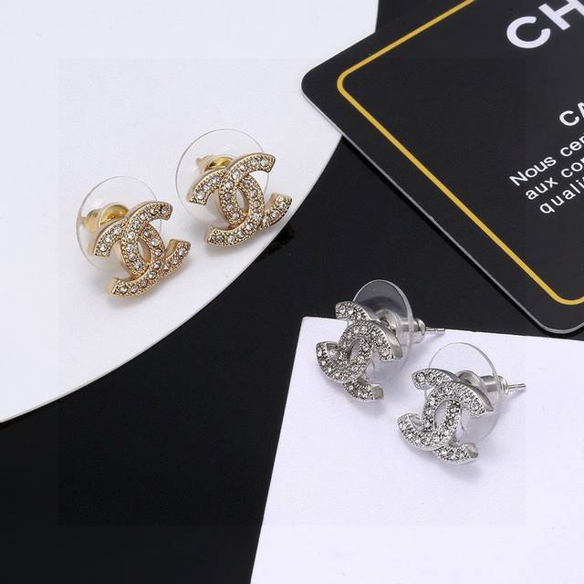Chanel Small Double C Stud Earrings, Mini, Everyday, Most Classic, No One, A Mus