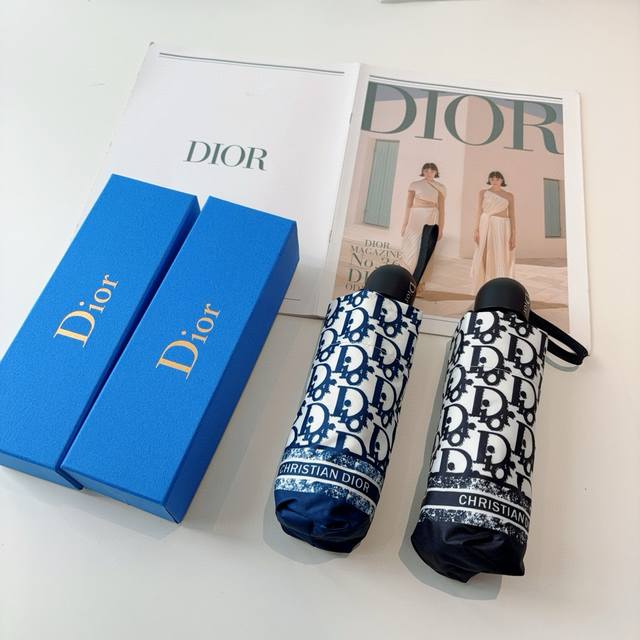 Dior 50% folding umbrella, ultra-light, pocket only 18cm, hot-selling model with