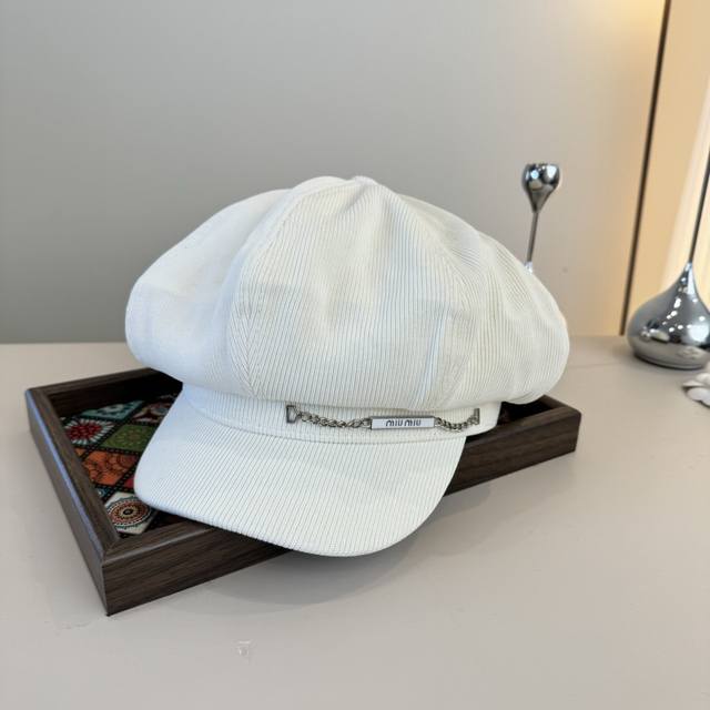 Miumiu new duckbill painter hat, high-end customization, head circumference 57cm