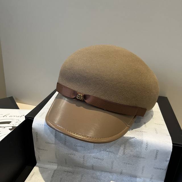 Balenciaga new style duckbill military cap, 100% wool, head circumference 57cm,