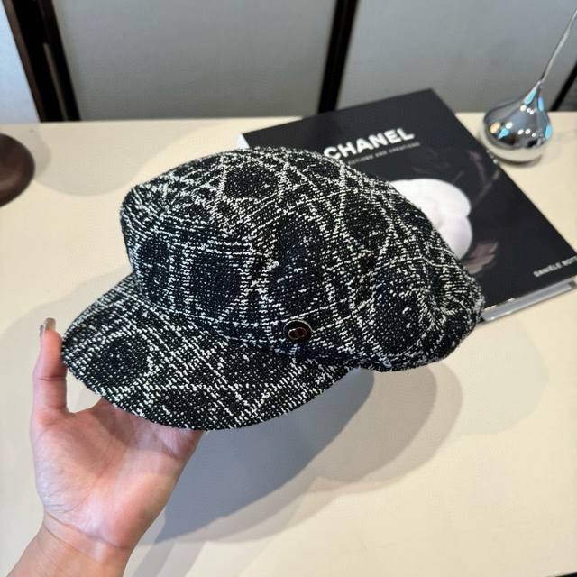 Dior new duckbill painter hat, high-end custom made, head circumference 57cm