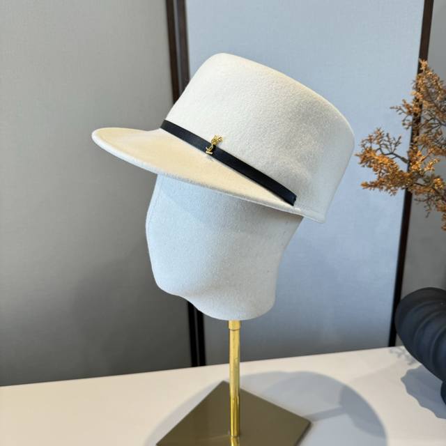 Ysl Saint Laurent woolen military cap, autumn and winter duckbill knight cap, 10