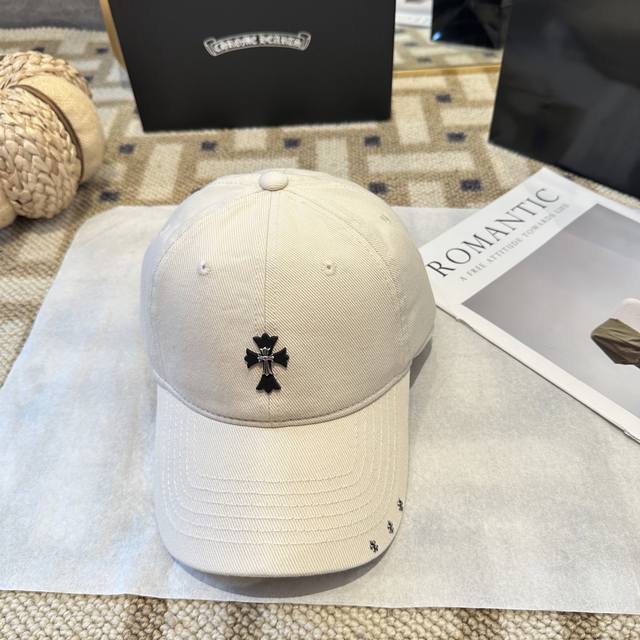 Chrome Hearts new high-quality cross baseball cap, high-end custom version! The