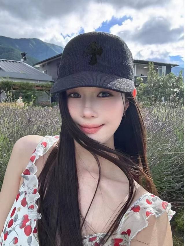 Chrome Hearts duckbill straw hat, custom knight hat, head circumference 57cm