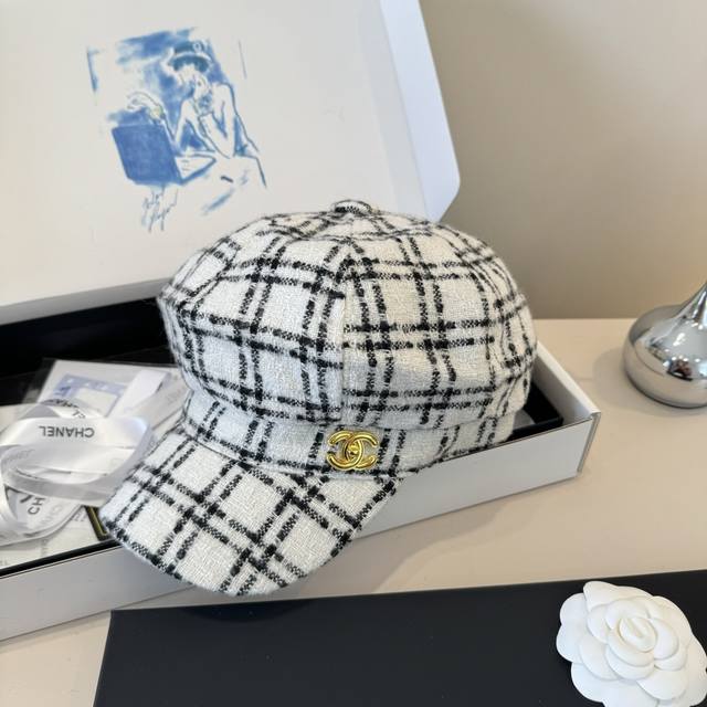 Chanel new duckbill military cap, high-end custom made, head circumference 57cm