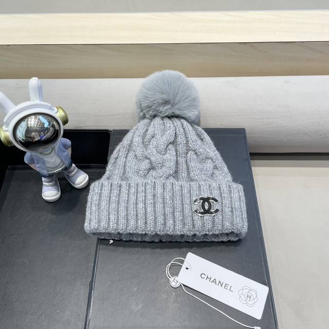 Chanel winter thick wool hat female Korean style fashionable all-match youth plu
